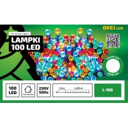Lampki LED-100/M multikolor