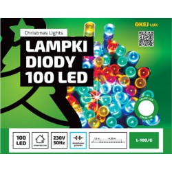 Lampki LED-100/N/G niebieski