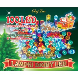Lampki LED-100G/8F/C czerwony